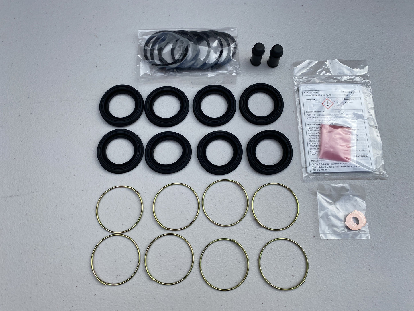 Front Brake Caliper Overhaul Kit to suit Toyota Supra JZA80 MK4 - Vega Autosports