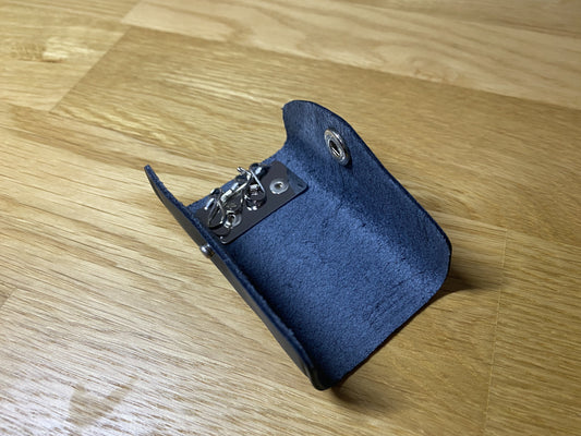 Oem Toyota Vintage Key Case Cover Holder Black Leather Interior