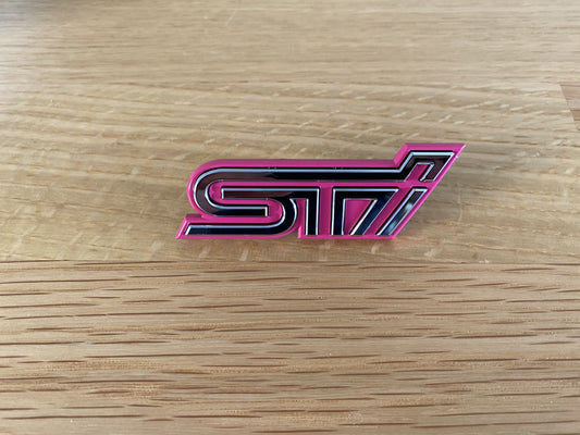 "STI" Front Grille Badge Emblem Ornament to suit Subaru Impreza WRX 2001 - 2004 - Vega Autosports