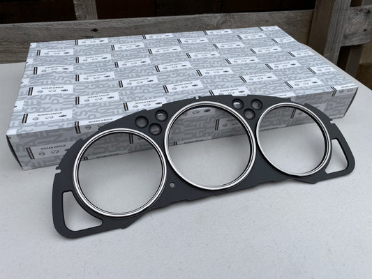 Instrument Cluster Panel (Black, Plated Rings) to suit Nissan Silvia S15 - Vega Autosports