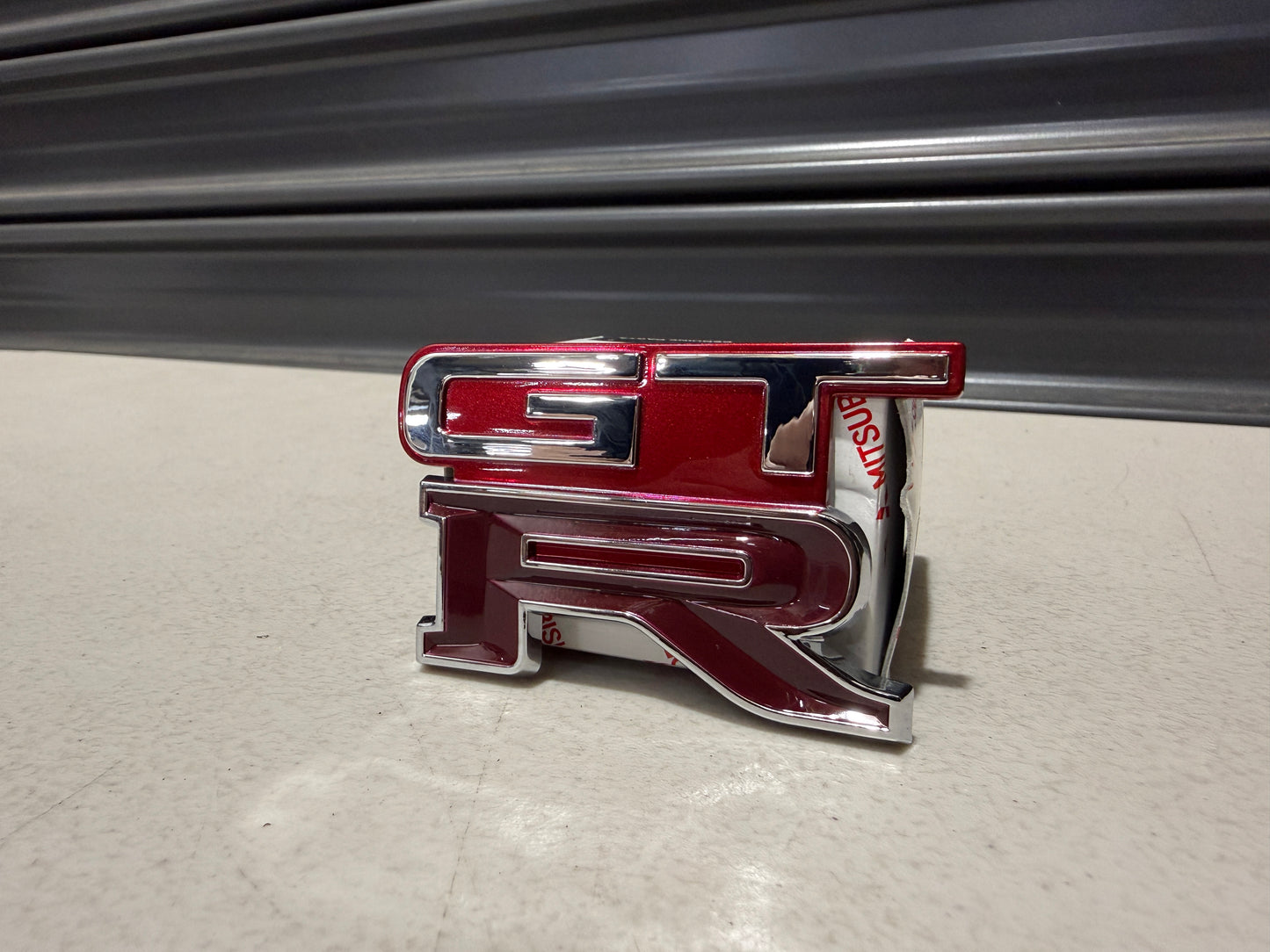 GTR Boot Lid Badge (Replica) to suit Nissan Skyline R32 GTR (Red Pearl AH3) - Vega Autosports
