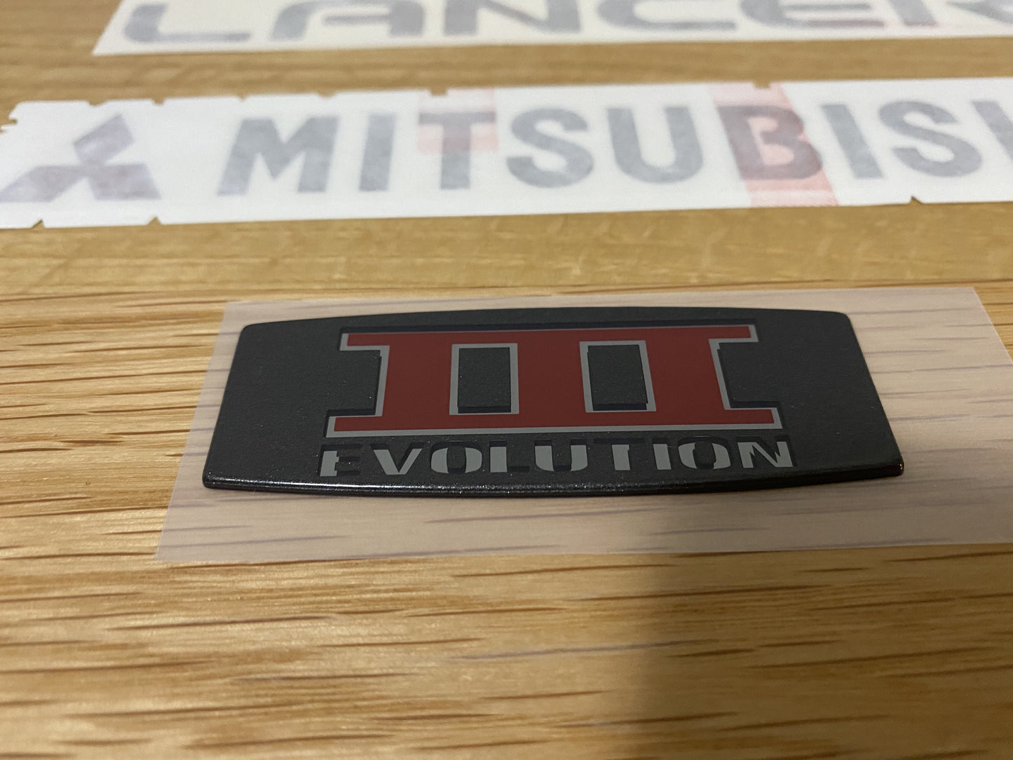 Evolution III 3-piece Decal and Emblem Set to suit Mitsubishi Lancer Evolution 3 - Vega Autosports