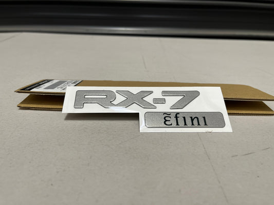 Rear Rx7 Efini Decal (F100-51-711C) To Suit Mazda Fd3S 93-99 Emblems Badges And Decals