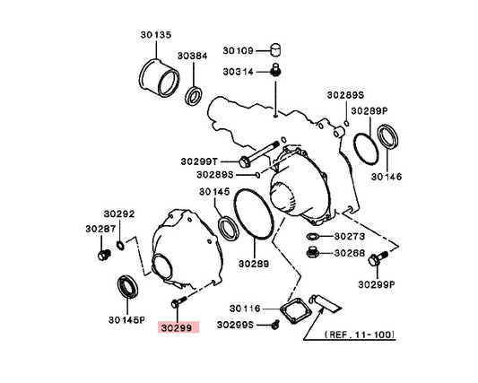 Transfer Case Bolt M8x35 to suit Mitsubishi Lancer Evolution 4 - 9 MF140231