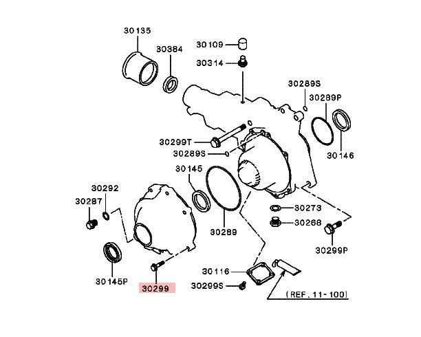 Transfer Case Bolt M8x35 to suit Mitsubishi Lancer Evolution 4 - 9 MF140231