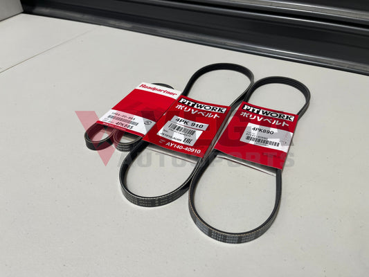 Ancillary Belt Set (3-Piece) To Suit Nissan Skyline R34 Gt-T - Rb25Det Neo Engine
