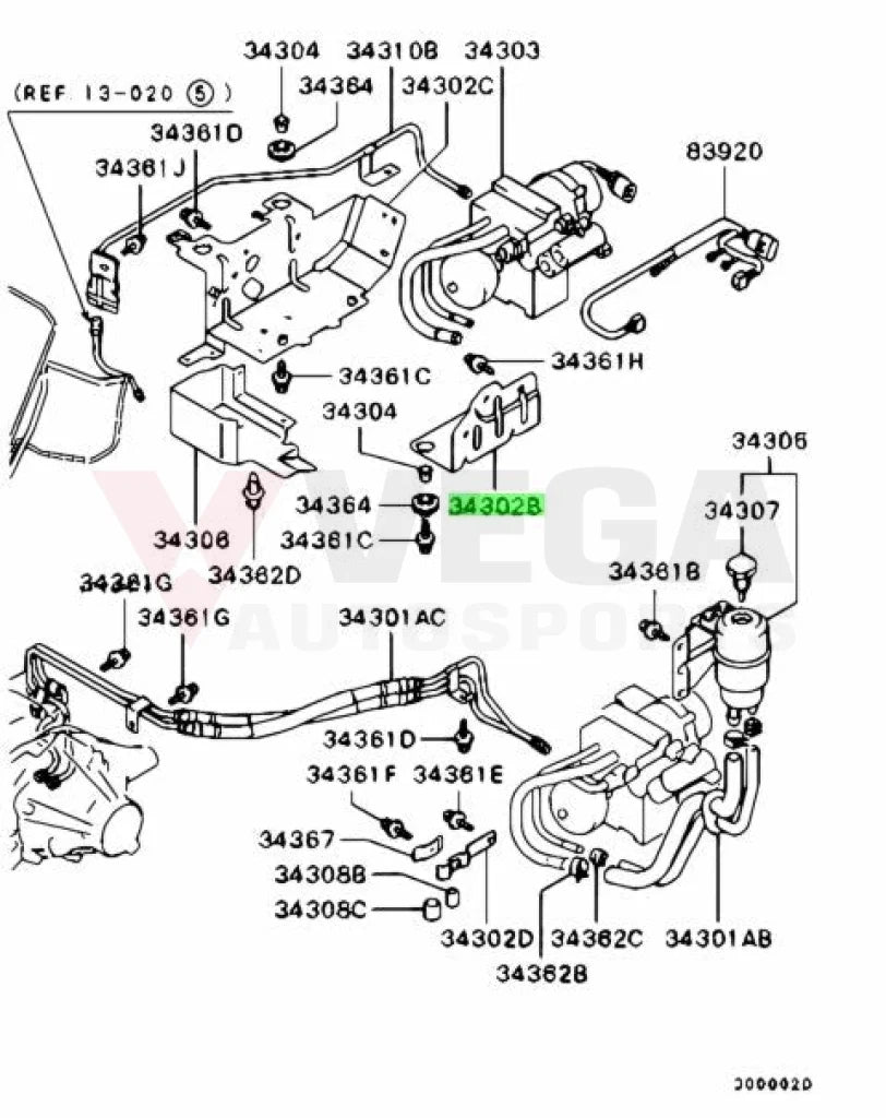 Ayc Pump Bracket To Suit Mitsubishi Lancer Evolution 7 - 9 Ct9A Mr580022 Differential