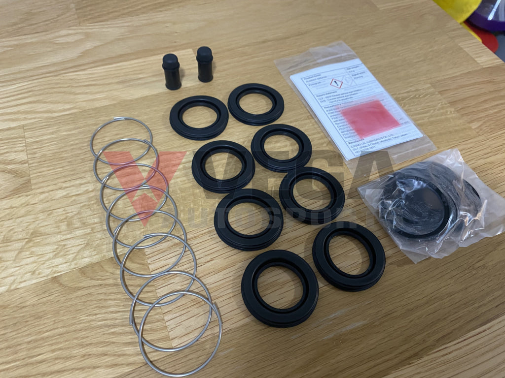 Brake Caliper Seal Kit, Front End to suit Nissan 300ZX Z32 & Skyline R32 GTR / GTS-4 / GTS-t, R33 GTS25-t & R34 25GT-t / GT-V - Sumitomo 4-Pot Calipers - Vega Autosports