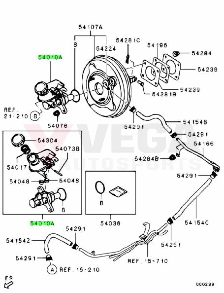 Brake Master Cylinder To Suit Mitsubishi Lancer Evolution 10 Brakes