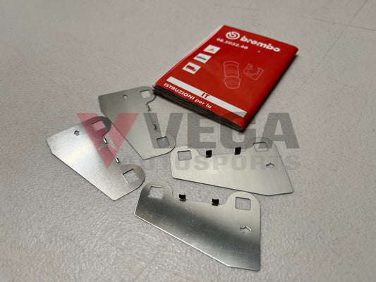 Brembo Rear Brake Pad Shim Set To Suit Mitsubishi Lancer Evolution 5 - 9 Cp9A Ct9A Brakes