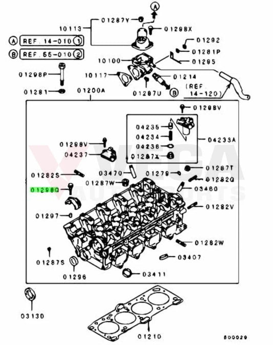 Cam Cap Bolt To Suit Mitsubishi Lancer Evolution 1 - 9 Mf140232 Engine