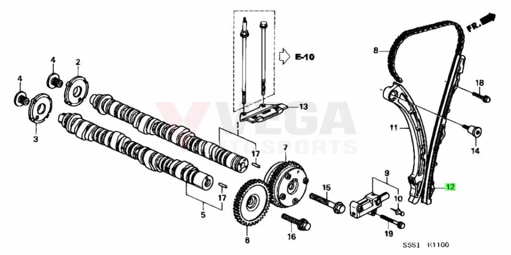 Camshaft Chain Guide To Suit Honda K20 Engine 14530-Pna-003