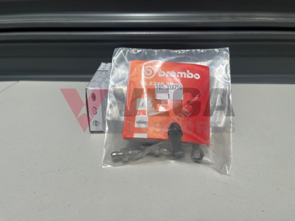 Cap and Bleed Nut Set to suit Nissan Skyline R33 / R34 GTR and 350Z with Brembo - 41129-12U26 - Vega Autosports