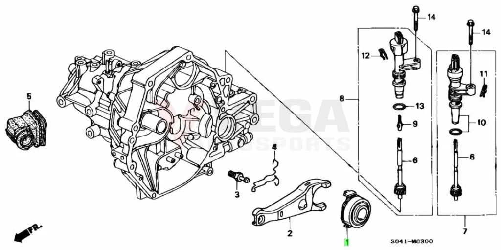 Clutch Release Bearing To Suit Honda Genuine Civic 92-15 22810-Plw-005 Gearbox And Transmission