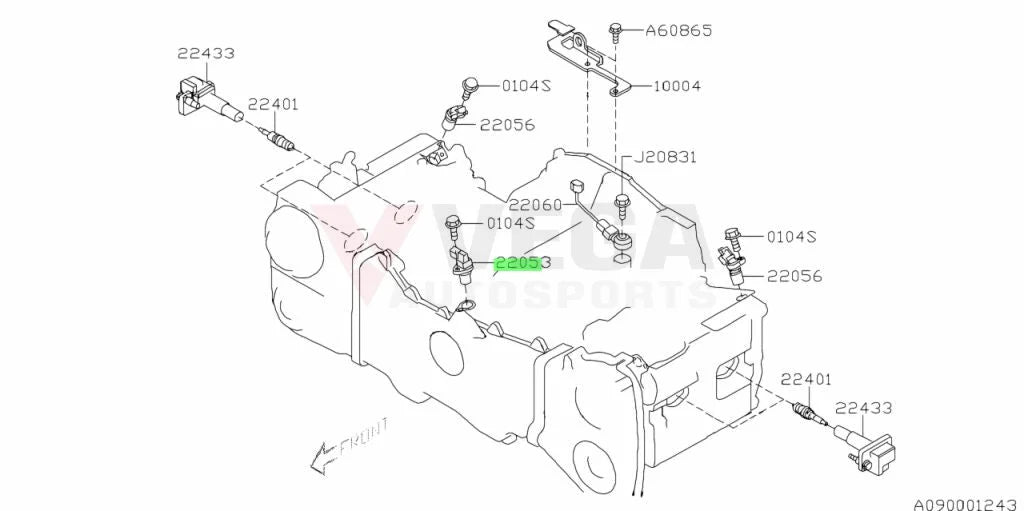 Crankshaft Sensor to suit Subaru Impreza GC8 GF8 GM8 GD 94-14 22053AA053 Electrical