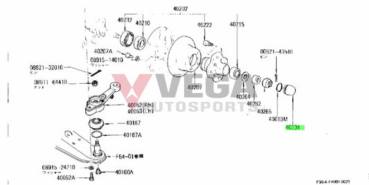 Datsun Front Wheel Bearing Hub Dust Grease Cap To Suit S30 240Z 260Z 280Z S130 280Zx 40234-S0400