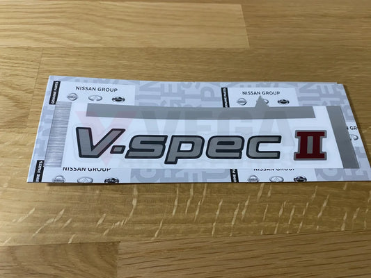 Decal V-Spec Ii Boot Lid To Suit Nissan Skyline R34 Gtr 2 Emblems Badges And Decals