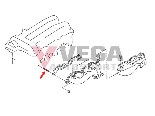 Exhaust Manifold Cylinder Head Stud to suit Nissan Silvia S13 S14 S15 180SX SR20DE/T 14064-AW00A Engine