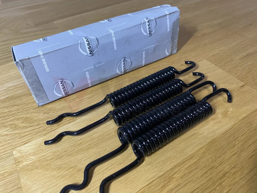 Front Brake Shoes Return Spring Set (4-Piece) To Suit Datsun 1200 Ute 10.1975 - 10.1989 Brakes