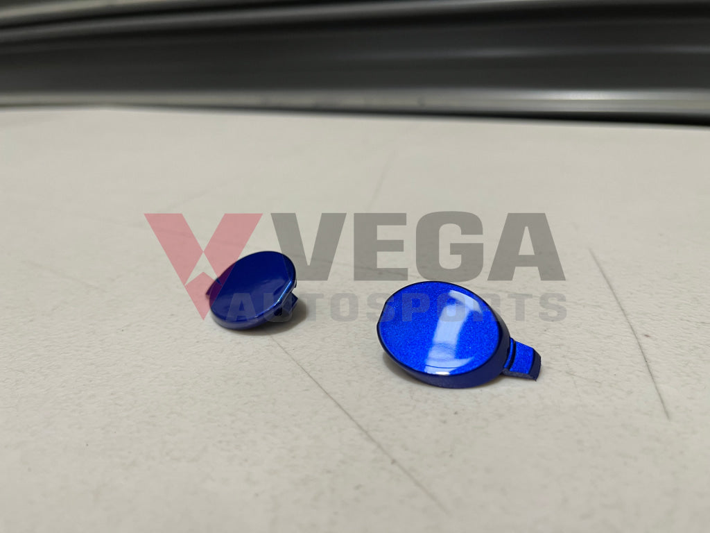 Front Bumper Caps Set Rhs & Lhs - Electric Blue To Suit Mitsubishi Lancer Evo 9 Ct9A 6400A392Ba /