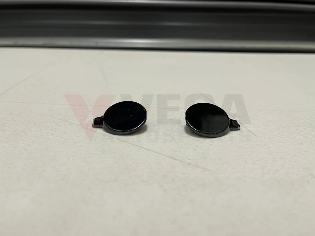 Front Bumper Caps Set Rhs & Lhs - Tarmac Black To Suit Mitsubishi Lancer Evo 9 Ct9A 6400A391Xa /