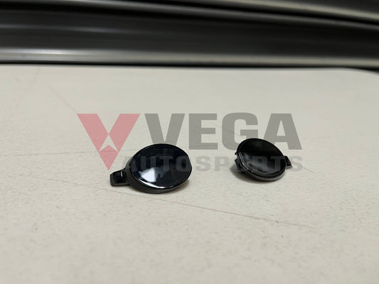 Front Bumper Caps Set Rhs & Lhs - Tarmac Black To Suit Mitsubishi Lancer Evo 9 Ct9A 6400A391Xa /