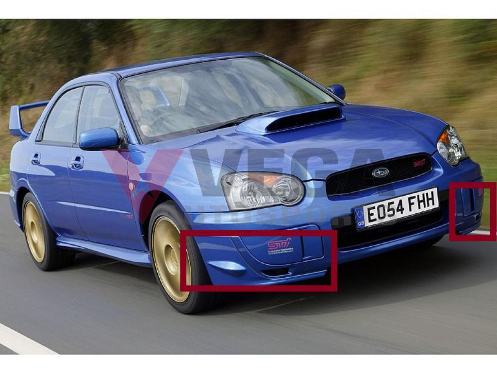 Front Bumper Cover Skirt Rhs &lhs To Suit Subaru Impreza Wrx Sti 04-05 Gd / Gg