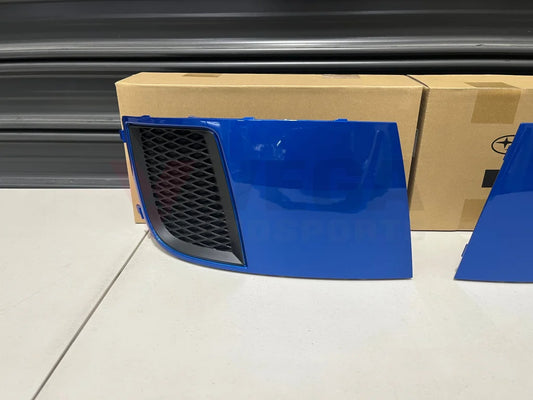 Front Bumper Fog Light Covers (Wr Mica Blue 02C) To Suit Subaru Wrx/Sti 11-14 Gr Gv 57731Fg310Pg /