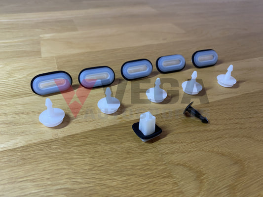 Front Cowl Panel Clip Set (12-Piece) To Suit Nissan Silvia S14 / S15 Models Exterior