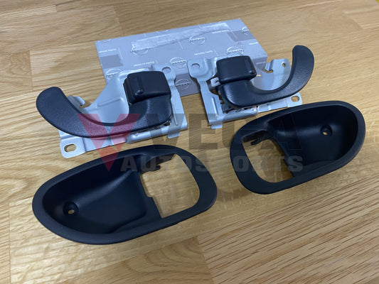 Front Door Handle Set, Interior (4-piece) to suit Mitsubishi Lancer Evolution 4 / 5 / 6 / 6.5 CN9A CP9A - Vega Autosports