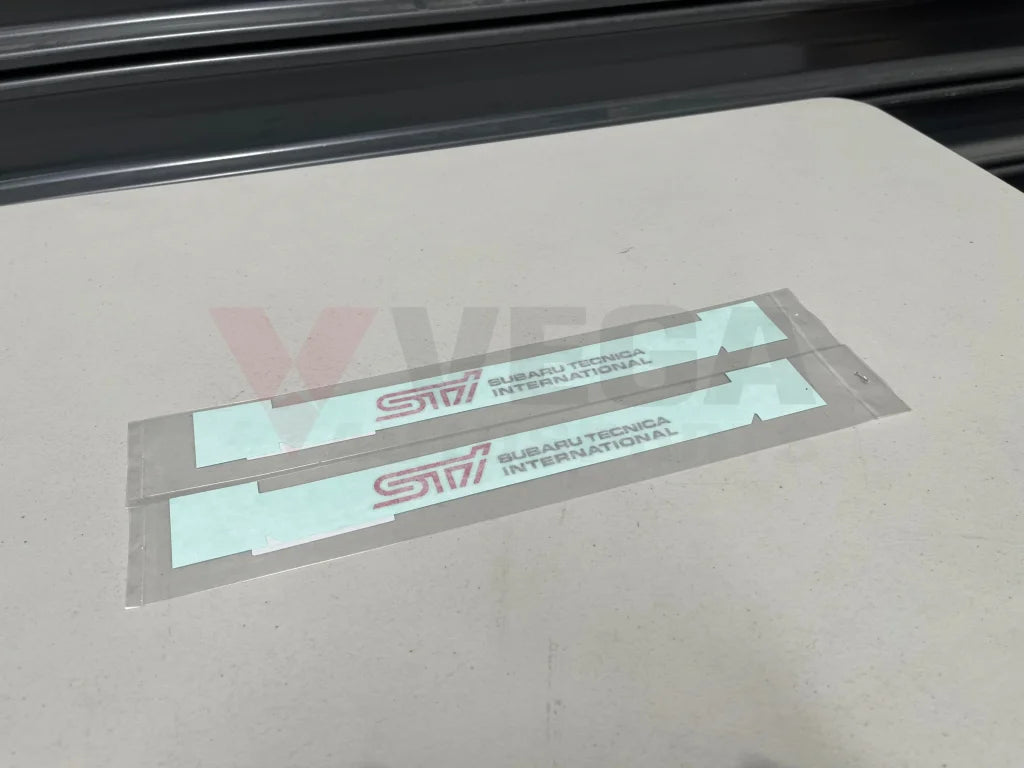 Front Door Sti Decal Set To Suit Subaru Impreza Wrx Sti Gdb 05-07 93063Fe030 Emblems Badges And