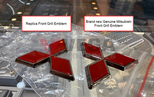 Front Grill Emblem to suit Mitsubishi Lancer Evolution 4-6 TME *EOI* MR108637 Emblems Badges and Decals