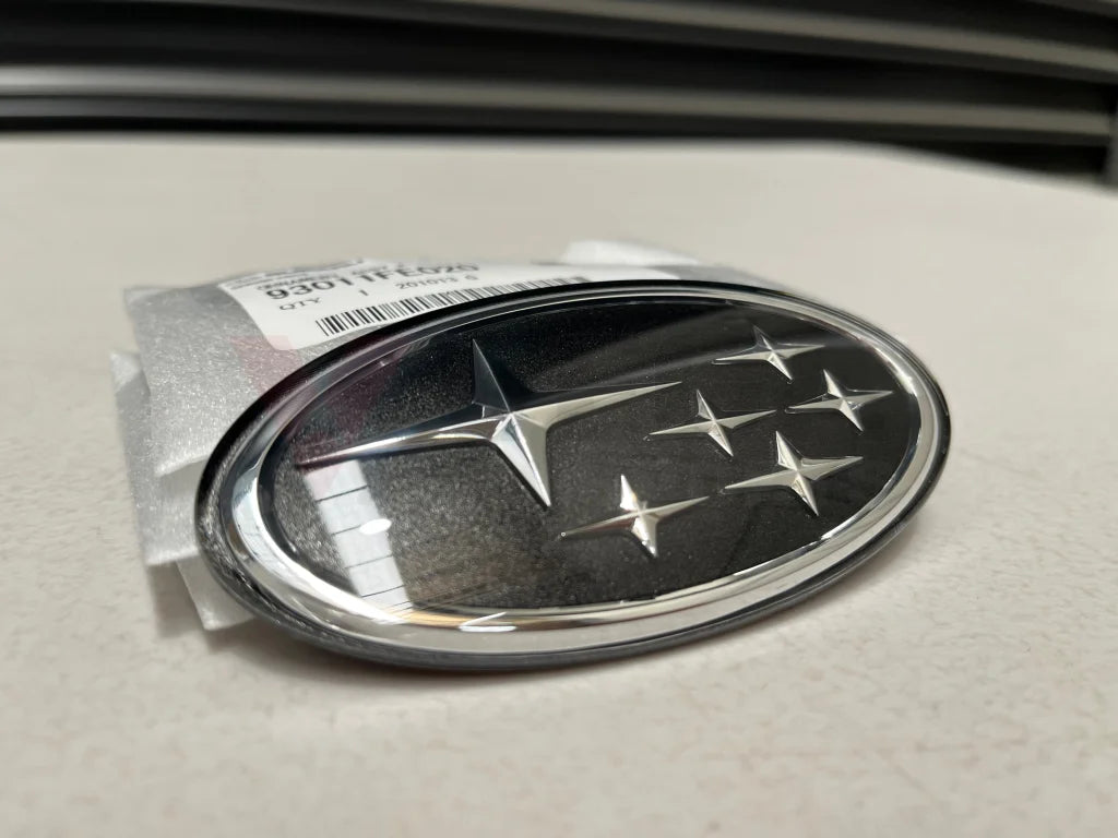 Front Grille Emblem (Black) To Suit Subaru Wrx Gg Gd Outback Rs 2002 Emblems Badges And Decals