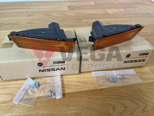 Front Indicator Extension Set Rhs / Lhs To Suit Nissan Silvia S14 Jdm Series 2 Electrical