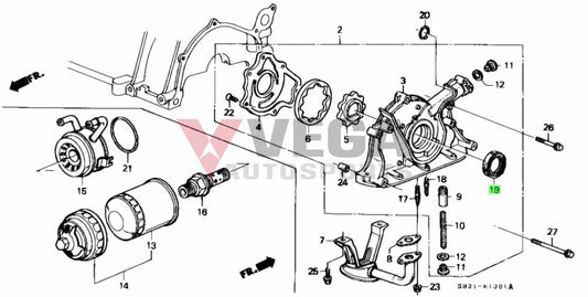 Front Oil Pump Seal To Suit Honda B Series Engines 91212-Pr3-003 Engine