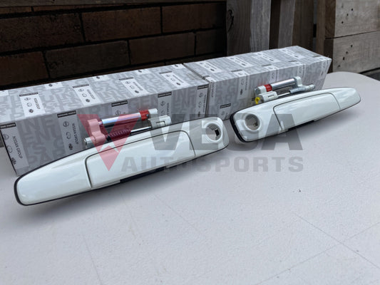 Front Outer Door Handle Assembly (Rhs & Lhs) Qx1 To Suit Nissan Skyline R34 Gtr / Gt-T Gt-V Exterior