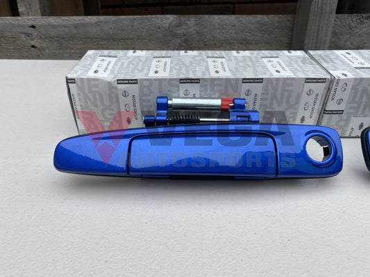Front Outer Door Handle Assembly (Rhs & Lhs) Tv2 To Suit Nissan Skyline R34 Gtr / Gt-T Gt-V Exterior