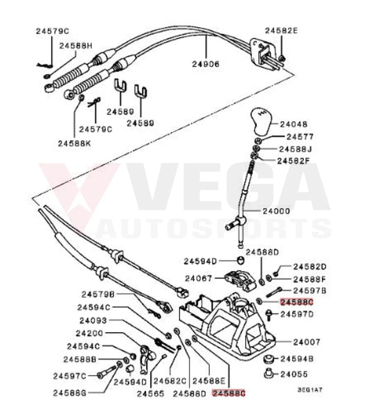 Gear Shift Linkage Washer (5-Speed) to suit Mitsubishi Lancer Evolution 4-9 MF450153 Gearbox and Transmission