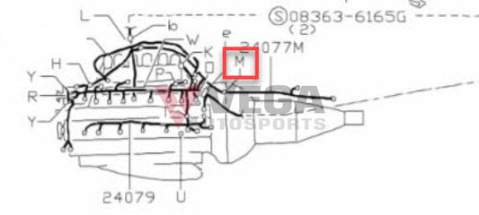 Gearbox Wiring Harness Retainer Clip To Suit Nissan R32 / R33 R34 Models 24220-11W00 Electrical