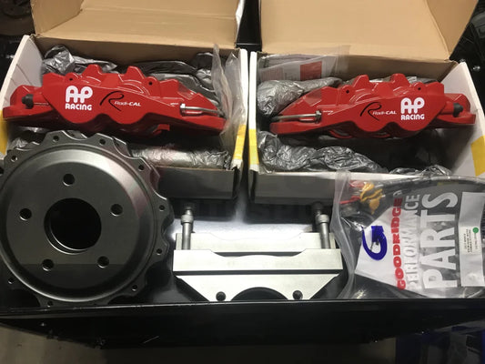 Genuine AP Racing CP8530 4 Pot brake kit to suit Nissan R32 GTR / R33 GTR Skyline - Vega Autosports