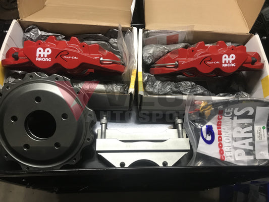 Genuine AP Racing CP8530 4 Pot brake kit to suit Nissan R32 GTR / R33 GTR Skyline - Vega Autosports