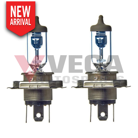 Genuine Koito H4 V-White Halogen 12V-60/55W 3700K Globe Set Electrical