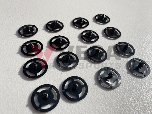 Genuine Nissan Bonnet Liner Clips Set (16 pieces) to suit Nissan Skyline R32 GTR / GTS-T / GTS4 - Vega Autosports