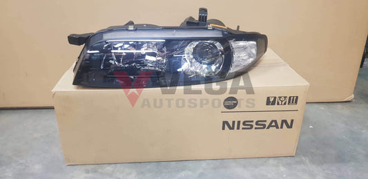 Genuine Xenon Headlight Housing Set to suit Nissan R33 GTR Series 3 - Pair **Discontinued** - Vega Autosports