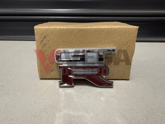 GTR Boot Lid Badge (Replica) to suit Nissan Skyline R32 GTR (Spark Silver Metallic KL0) Emblems Badges and Decals
