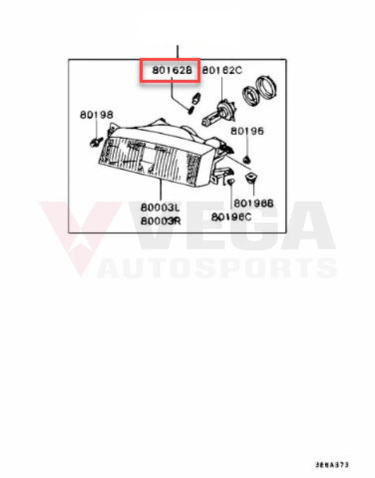 Headlight Halogen Globe 12V-5W To Suit Mitsubishi Lancer Evolution 5 / 6 7 8 9 Ms820090 Electrical