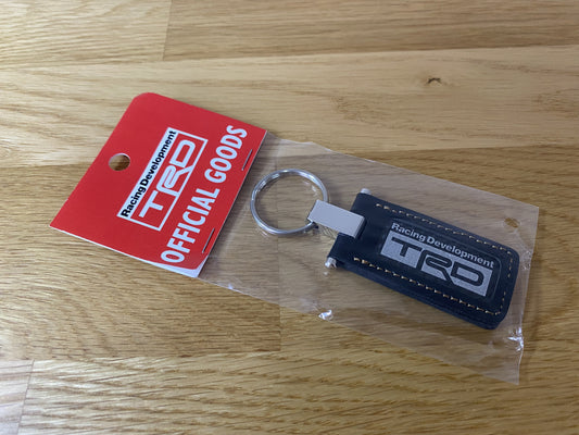 Genuine Trd Carbon & Leather Key Ring Toyota