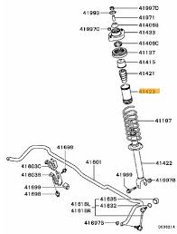 Rear Strut Dust Cover to suit Mitsubishi Lancer Evolution 7 / 8 / 9 CT9A MN184172 - Vega Autosports