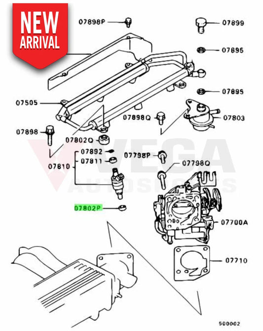 Injector O-Ring Lower Insulator to suit Mitsubishi Lancer Evolution 1-10 MD087060 - Fuel