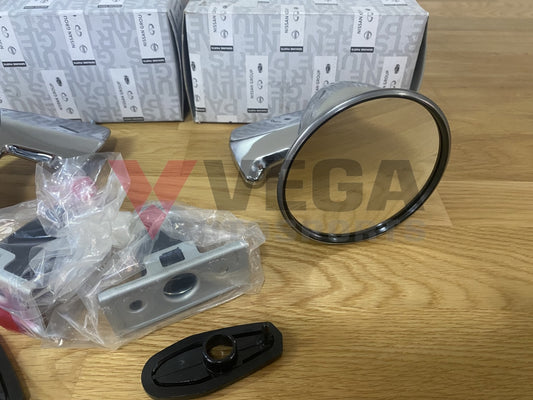 Jdm Fender Bullet Mirror Set Rhs & Lhs To Suit Datsun 510 240Z 280Z Exterior